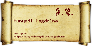 Hunyadi Magdolna névjegykártya