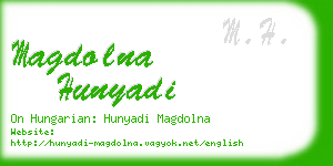 magdolna hunyadi business card